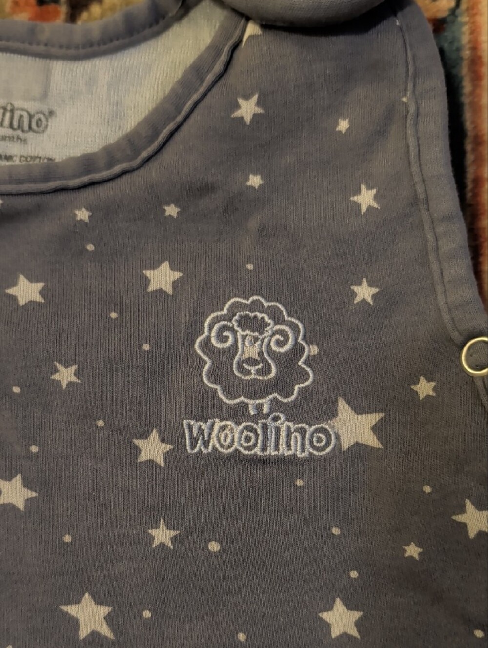 Woolino 4 Season Sleep Sack 2-24 Months - Grey Star Print - Picture 2 of 7